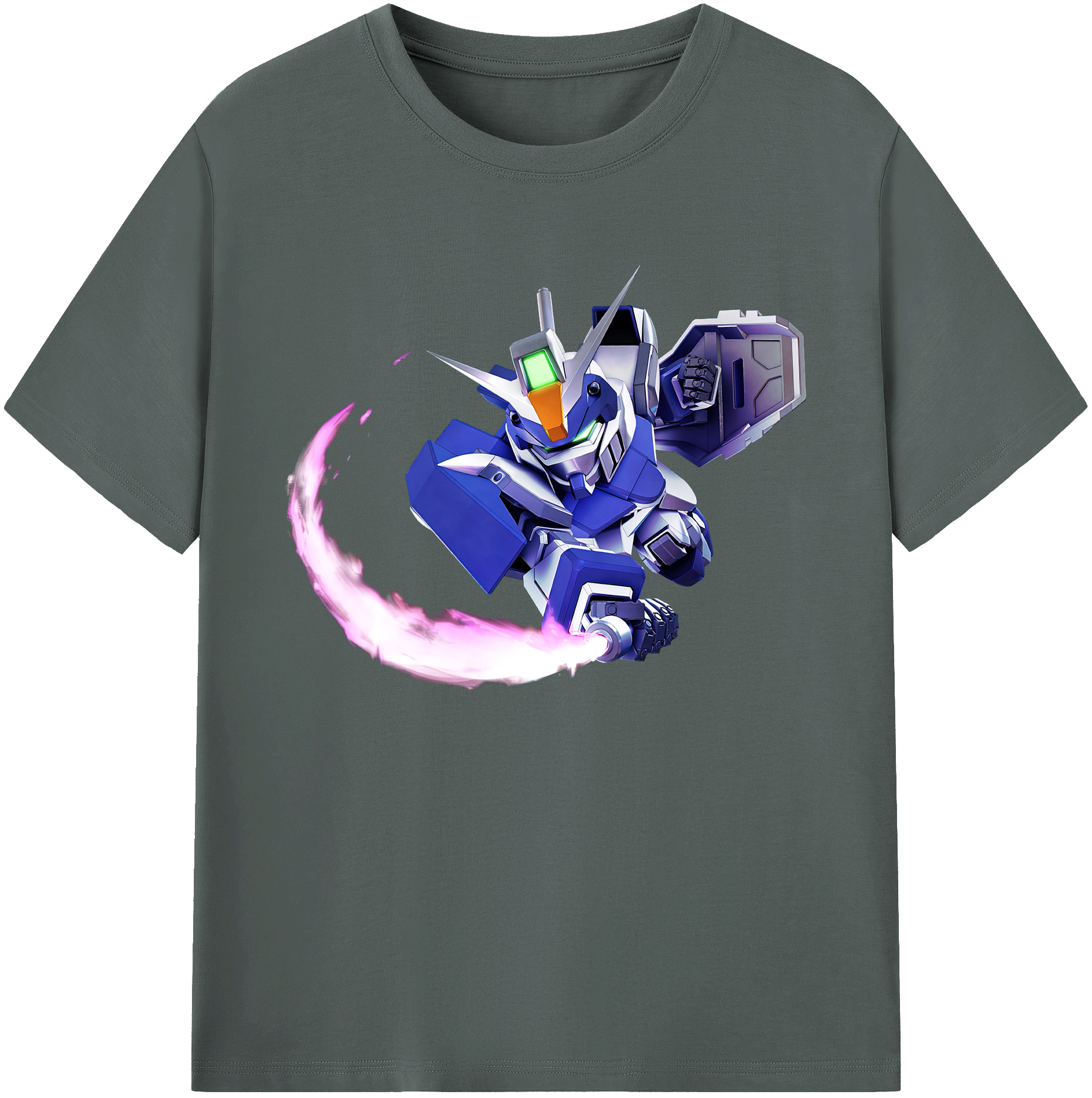 （画像用） 機動戦士ガンダム Mobile Suit Gundam 綿100％ メンズ半袖Tシャツ｜肌触りやわらか＆通気性
